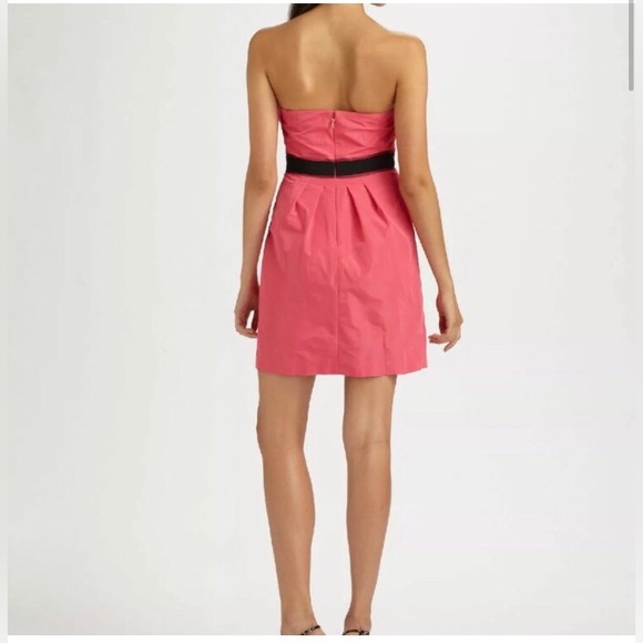 BCBG MAX AZRIA TAFFETA EMPIRE BOW MINI DRESS IN SIZE 6 - Picture 2 of 10